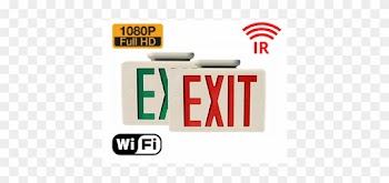 Hidden Camera Exit Sign - Hidden Cam Night View Wifi