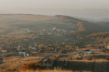 High-angle Photo Of Houses On Mountain
