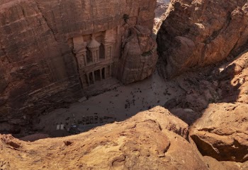 High-Angle Photo of Rock Formations