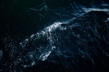 high-angle photo of sea with waves