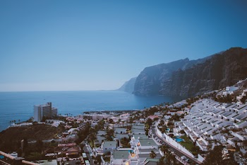 High-angle Photography of Building Beside Seashore