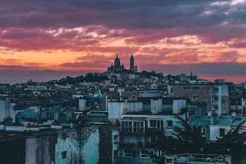 high-angle photography of city