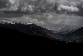 high-angle photography of mountains