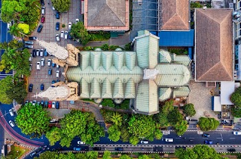 High Angle Shot of Jakarta Cathedral