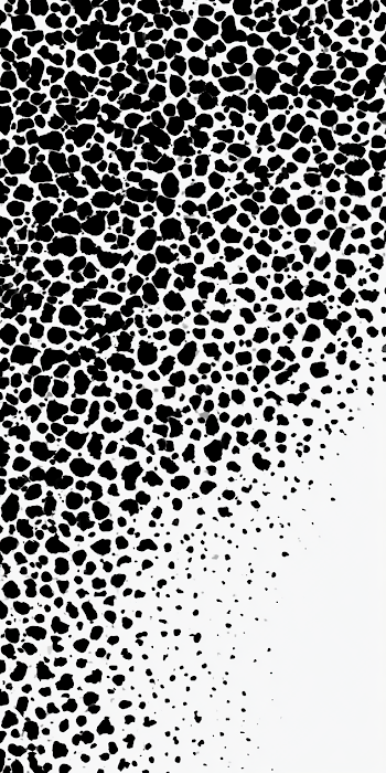 High Contrast Black and White Organic Animal Print Pattern