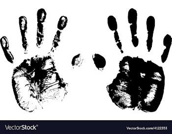  					High detailed hand prints vector&nbsp;image														