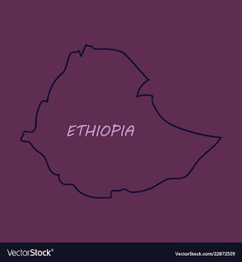High detailed map - ethiopia vector image