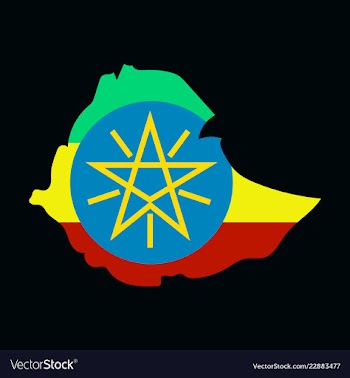High detailed map - ethiopia vector image
