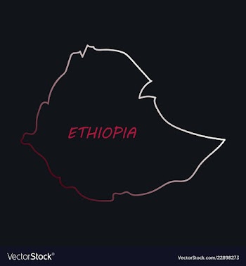 High detailed map - ethiopia vector image