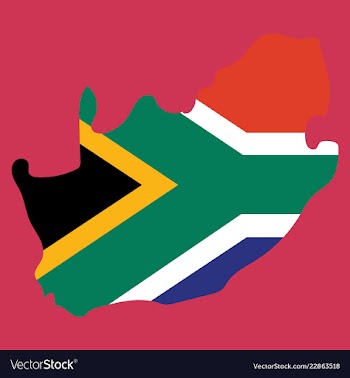 High detailed map - south africa vector image