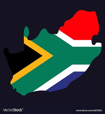 High detailed map - south africa vector image