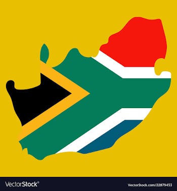 High detailed map - south africa vector image