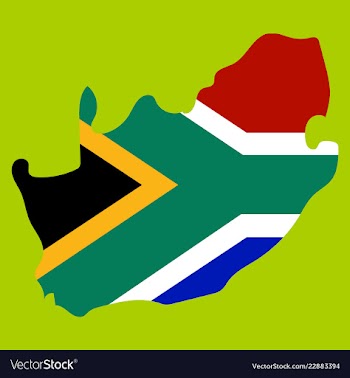 High detailed map - south africa vector image