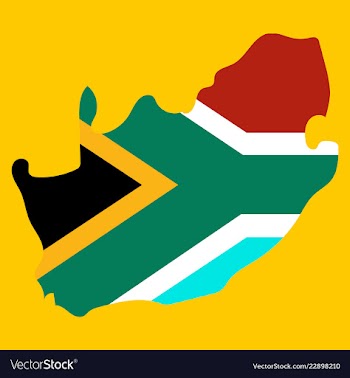 High detailed map - south africa vector image