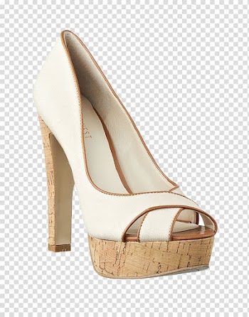 High-heeled footwear Court shoe Sandal White, White high-heeled sandals transparent background PNG clipart