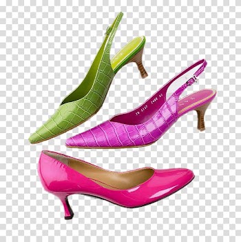 High-heeled footwear Sandal Shoe, Colored high heels transparent background PNG clipart