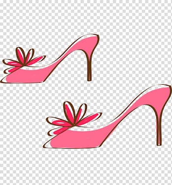 High-heeled footwear Shoe Designer Icon, painted coloring heels transparent background PNG clipart