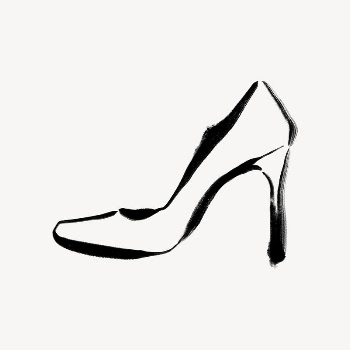 High heels collage element, drawing | Free Photo - rawpixel