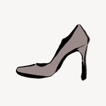 High heels collage element, drawing | Free Photo - rawpixel