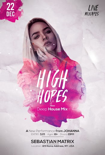 High Hopes – Download Free PSD Flyer Template