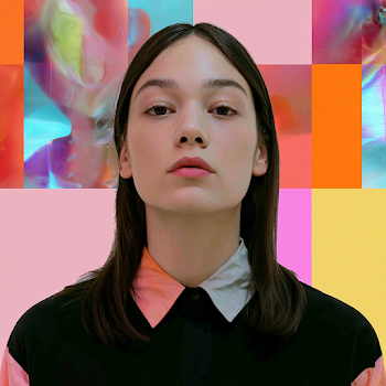 High Key Portrait of a Young Woman