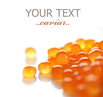 High Quality Red Caviar.Isolated on white