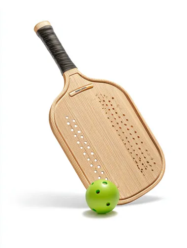 High-Quality Wooden Pickleball Racket and Ball High-Quality Wooden Pickleball Racket and Ball