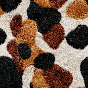 High-Resolution Cow Fur Pattern Texture