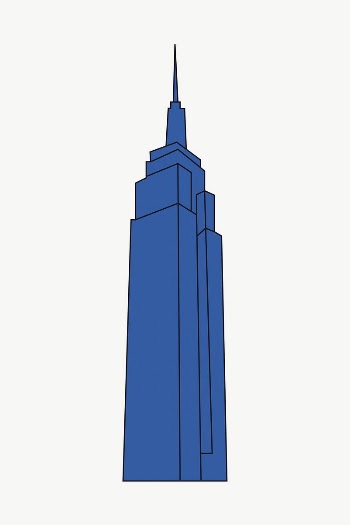 High rise building clipart, illustration | Free Vector - rawpixel