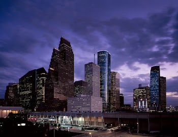 High Rise Building Turn on Lights at Nighttime