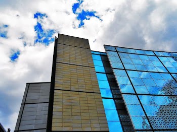 High-rise Building With Mirror Wall