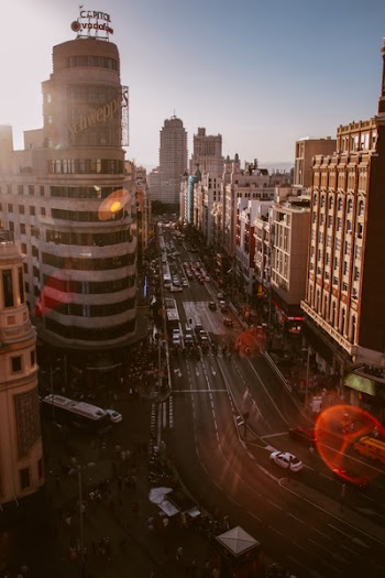 High-rise Buildings and Road