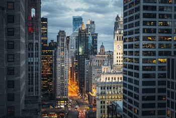 High-rise Buildings at Night