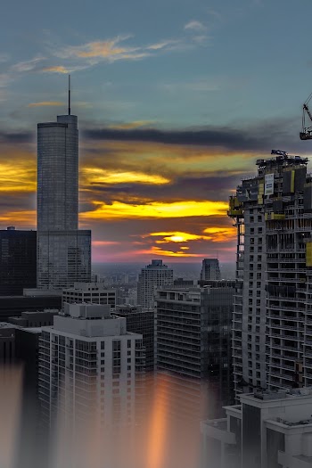 High-rise Buildings During Golden Hour