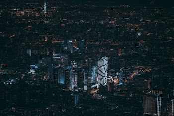 high-rise buildings during nighttime