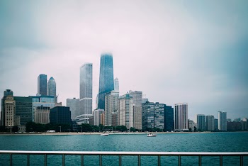 High Rise Buildings Near Body of Water