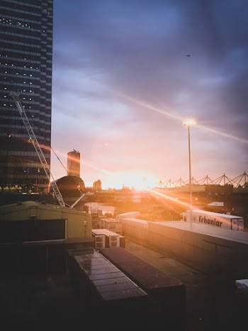 High-rise Concrete Building during Golden Hour