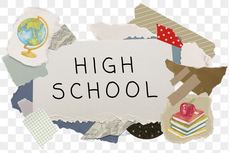 High school png word sticker | Free PNG - rawpixel