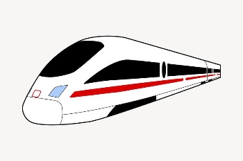 High-speed train sticker, vehicle illustration | Free PSD - rawpixel