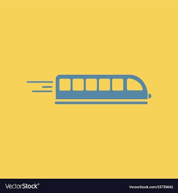 High-speed train vector image