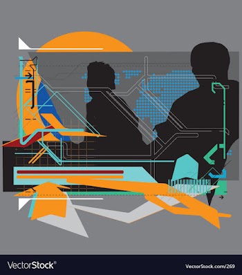 High tech background vector image