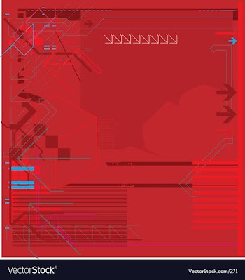 High tech background vector image