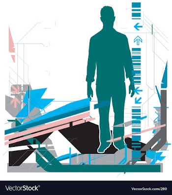 High tech background vector image