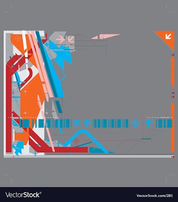High tech background vector image