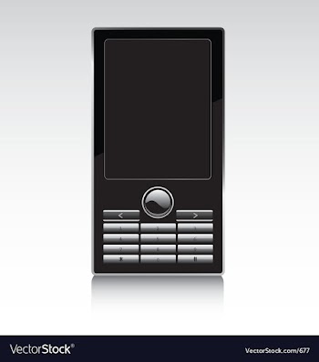 High tech phone vector image