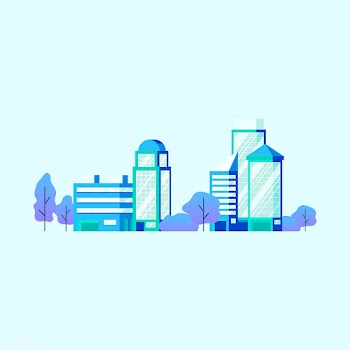 High technology office buildings vector | Free stock vector - 486865