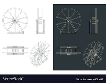 high voltage cable drum blueprints