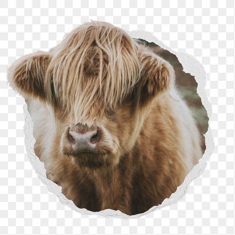 Highland cow png sticker, photo | Free PNG - rawpixel
