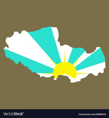 Highly detailed country map tibet vector image