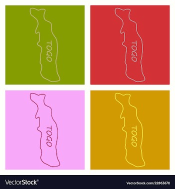 Highly detailed country silhouette with flag and vector image